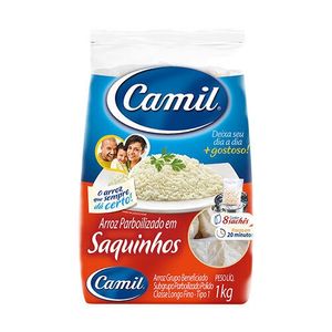 Arroz Parboilizado Camil em Saquinhos 1Kg