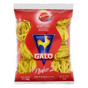 Macarrão de Sêmola Ninho Galo 500g