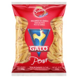 Massa de Sêmola Galo Penne 500g