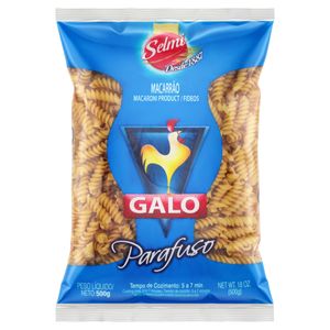 Massa de Sêmola Parafuso Galo 500g