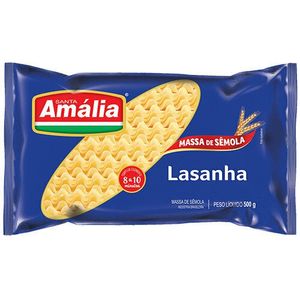 Massa de Sêmola p/ Lasanha Santa Amália 500g