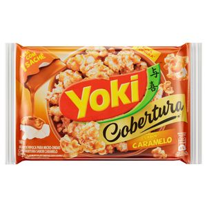 Pipoca p/ Micro-Ondas Yoki Cobertura de Caramelo 160g