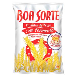 Farinha de Trigo Boa Sorte c/ Fermento 1Kg