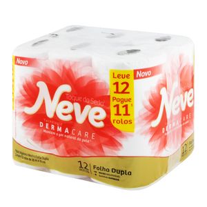 Papel Higiênico Neve Folha Dupla 30m Leve 12 Pague 11 Unidades