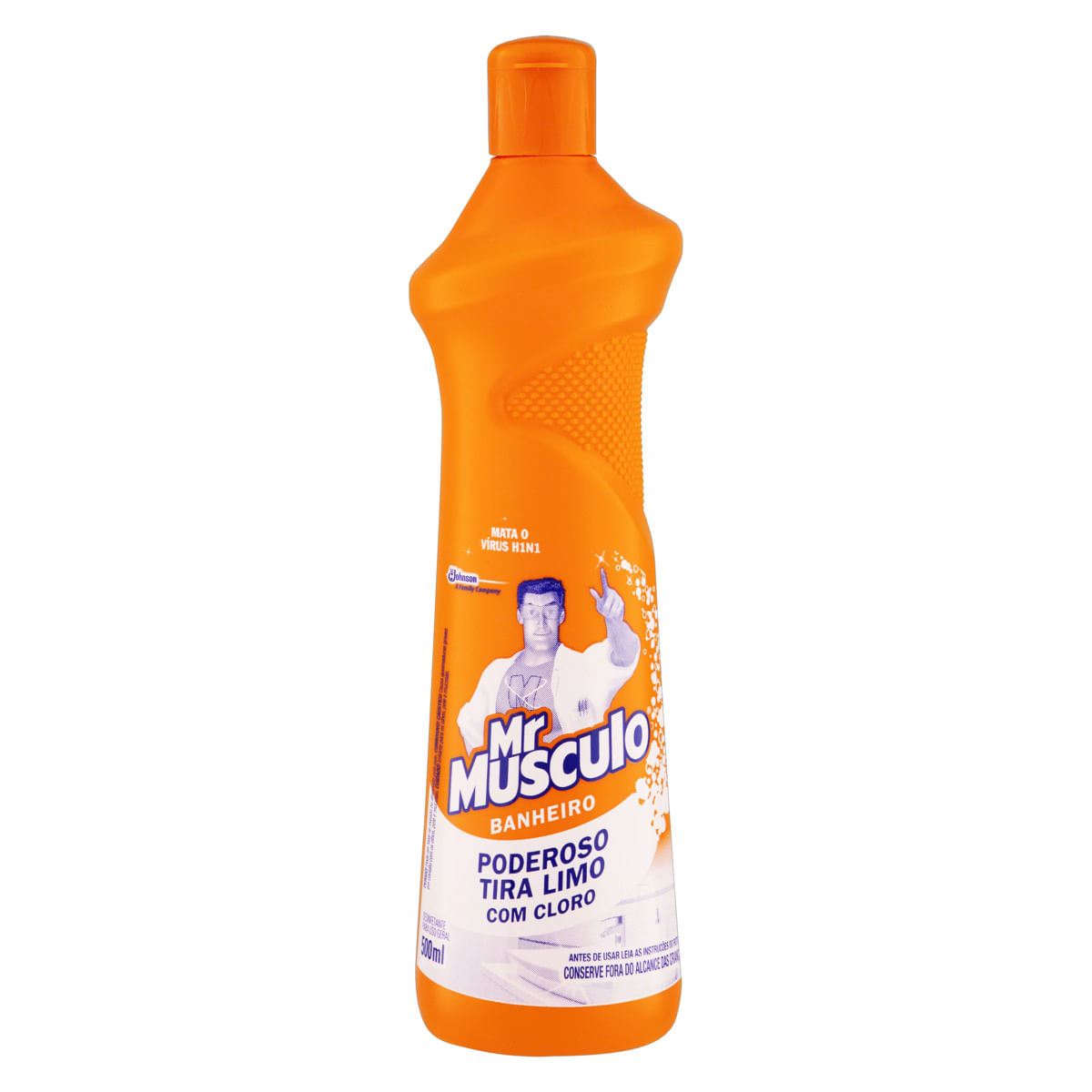 Limpador Mr. Músculo p/ Uso Geral Banheiro Tira-Limo c/ Cloro Squeeze 500ml