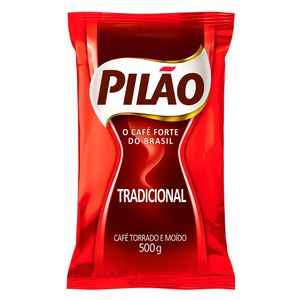 Café em Pó Pilão Tradicional Torrado e Moído Almofada 500g