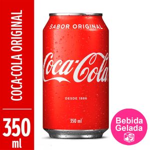 REFRIGERANTE COCA COLA LATA GELADA 350ml