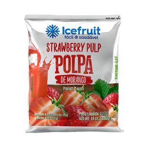 Polpa de Fruta Icefruit Morango 400g