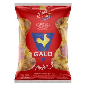 Macarrão de Sêmola Galo Ninho N3 Pacote 500g