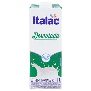 Leite Longa Vida Italac Desnatado com Tampa 1l