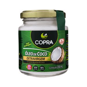 Óleo de Coco Copra Extravirgem Pote 200ml