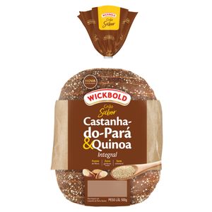 Pão Integral Castanha-do-Pará e Quinoa Wickbold Grão Sabor Pacote 450g