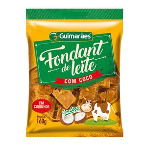 Fondant de Leite Guimarães c/ Coco em Cubos 160g