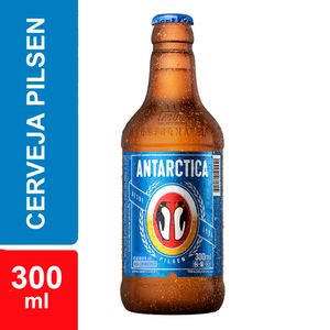 Cerveja Antarctica Pilsen Garrafa 300ml