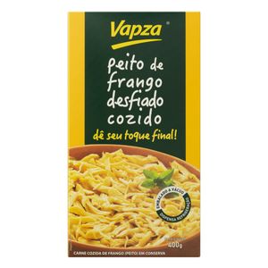 Peito de Frango Vapza Cozido Desfiado Caixa 400g