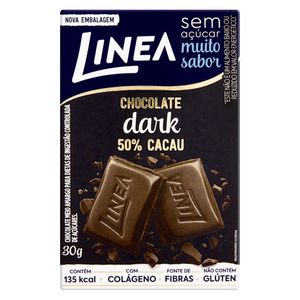 Chocolate Meio Amargo Linea Zero Açúcar 50% Cacau 30g