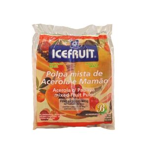 Polpa de Fruta Icefruit Acerola com Mamão 400g