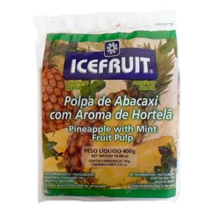 Polpa de Fruta Icefruit Abacaxi com Hortelã 400g