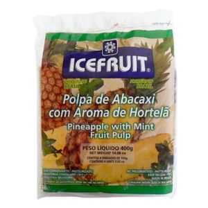 Polpa de Fruta Icefruit Abacaxi c/ Hortelã 400g