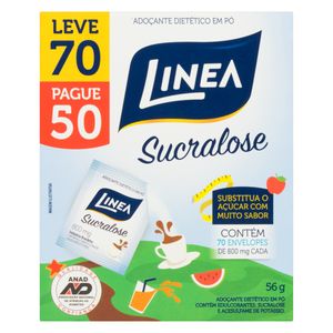 Adoçante em Pó Linea Sucralose Leve 70 Pague 50 Unid