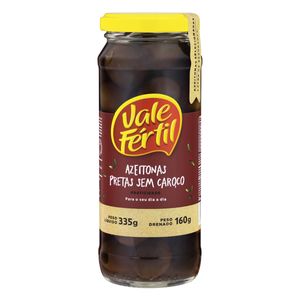 Azeitona Preta Vale Fértil s/ Caroço Vidro 160g