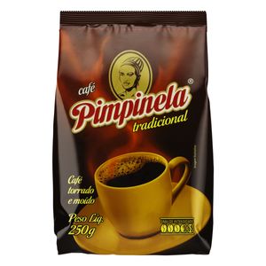 Café em Pó Pimpinela Torrado e Moído Tradicional Pacote 250g