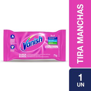 Tira Manchas Vanish Super Barra para roupas coloridas 75g