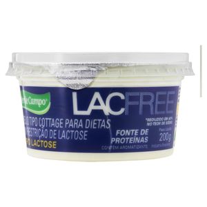 Queijo Cottage Verde Campo Lac Free Zero Lactose 200g