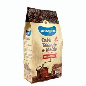 Café em Pó Prezunic Torrado e Moído Tradicional Pacote 500g