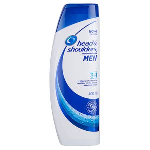 Shampoo Head & Shoulders Men 3 em 1 Frasco 400ml