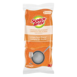 Esponja Scotch Brite Não Risca Laranja Leve 3 Pague 2 Unid