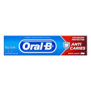 Creme Dental Oral-B 1-2-3 Anticáries 70g