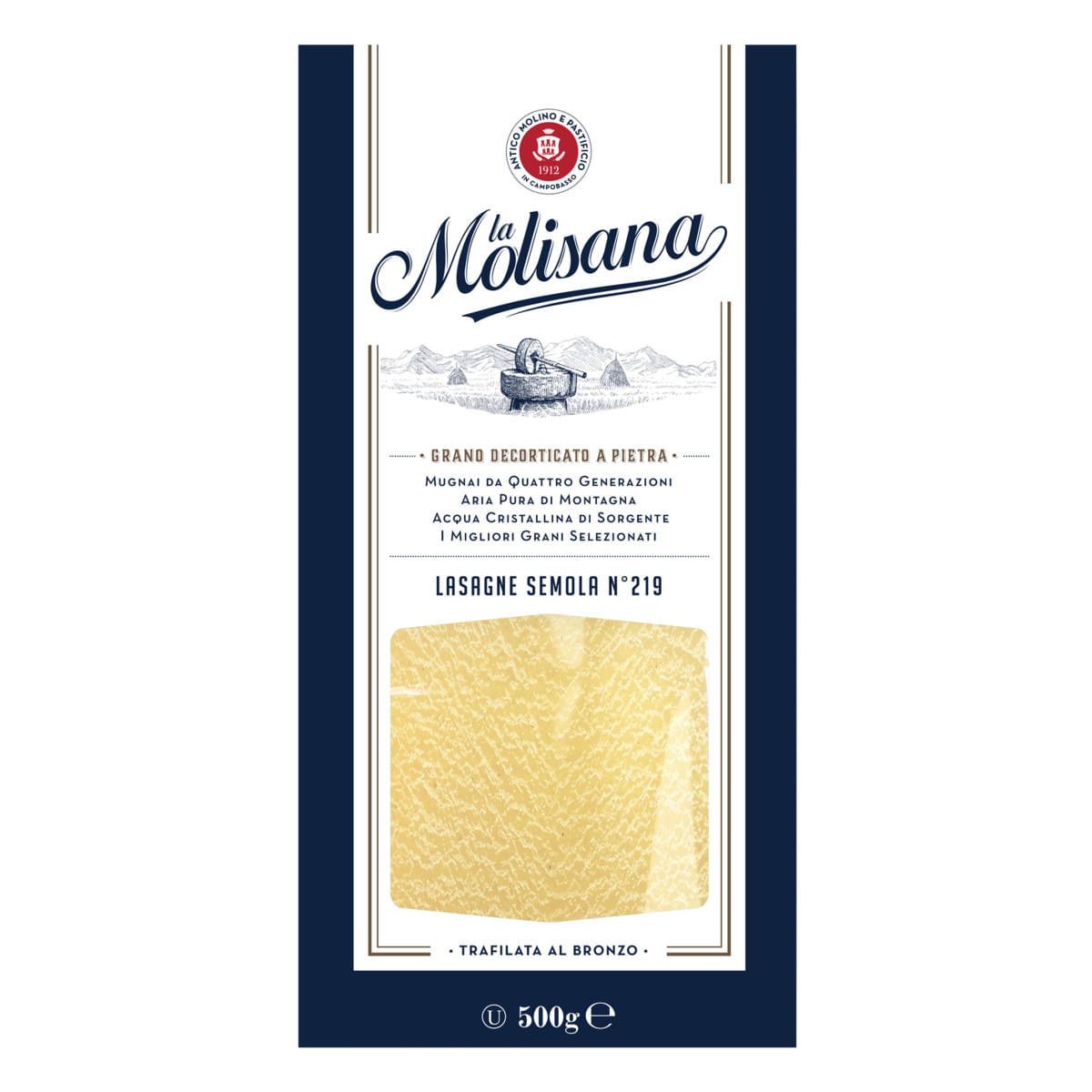 Massa La Molisana Lasagne Semola N.219 500g