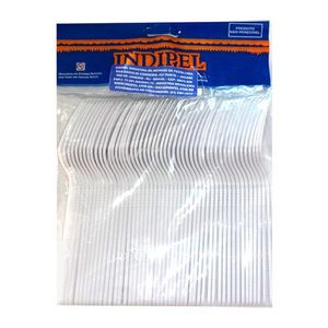 Garfo Indipel Super Reforçado Branco c/ 50 Unid