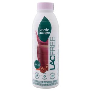 Iogurte Desnatado Verde Campo Lacfree de Cranberry e Goji Berry Zero Lactose sem Açúcar 500g