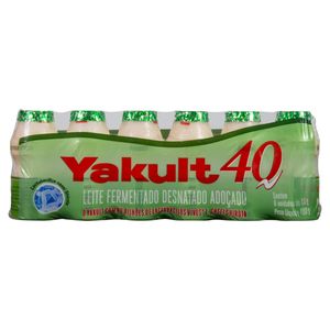 Leite Fermentado Yakult 40 Desnatado Frasco 480g