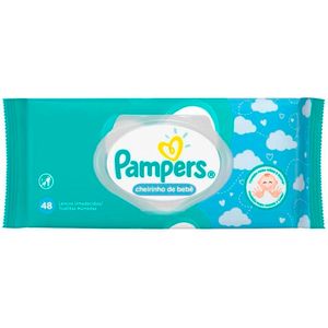 Lenço Umedecido Pampers Cheirinho de Bebê com 48 Unid