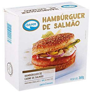 Hambúrguer de Salmão Damm Congelado 360g