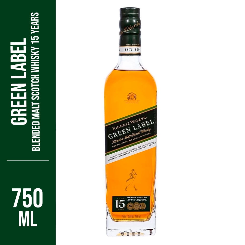 Whisky Johnnie Walker Green Label 750ml | Prezunic