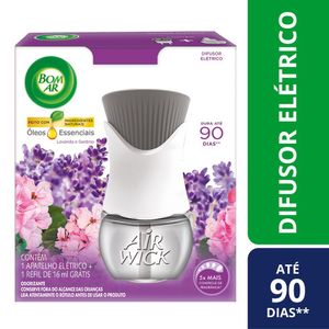 Difusor Elétrico Bom Ar Air Wick Lavanda Grátis Refil 16ml