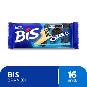 Wafer Lacta Bis Oreo Cobertura Chocolate Branco 100.8g