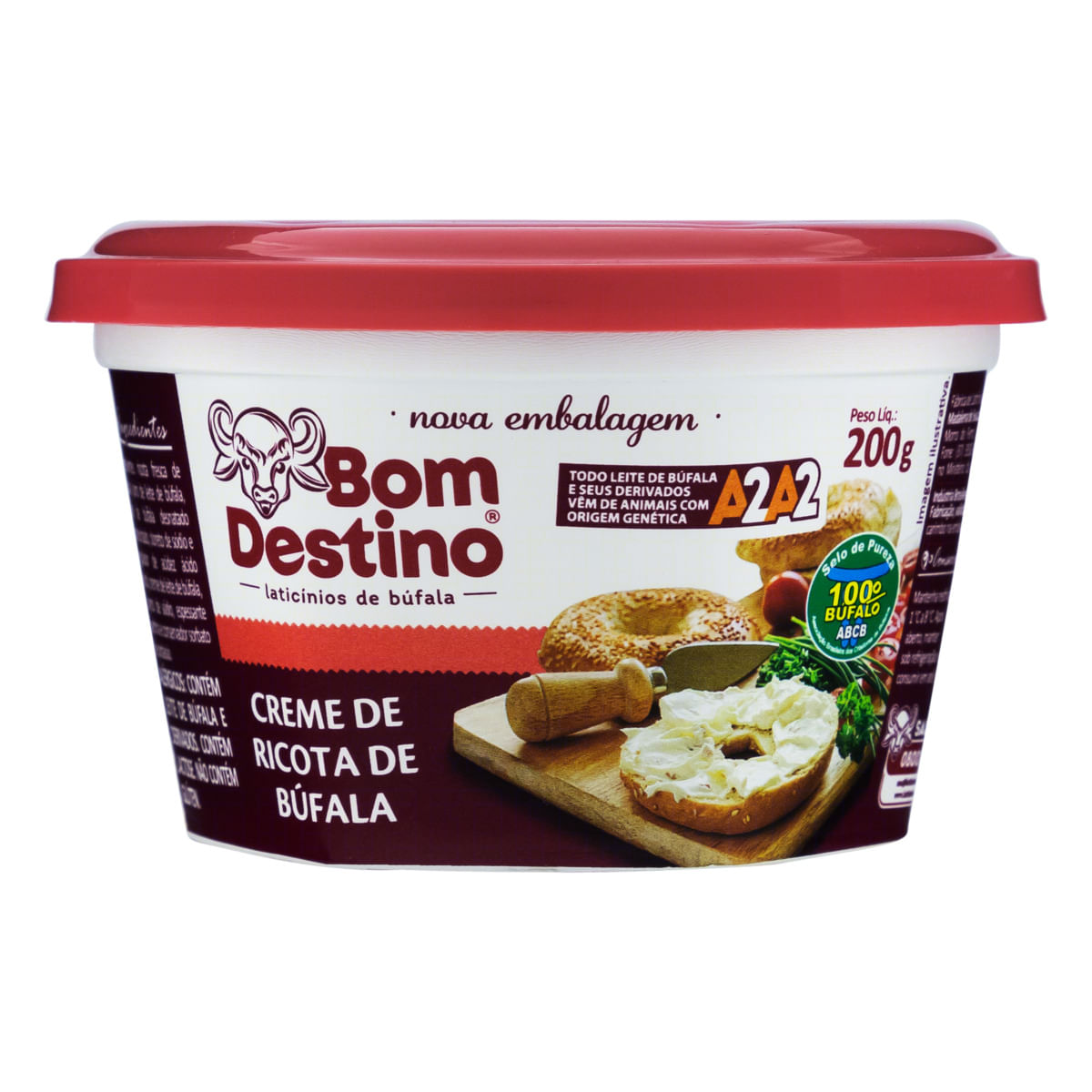 Creme Ricota Bufala Bom Destino 200g