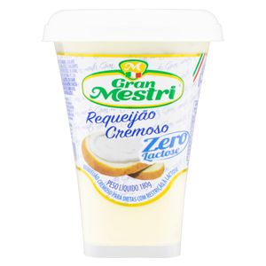 Requeijão Cremoso Gran Mestri Zero Lactose Copo 180g