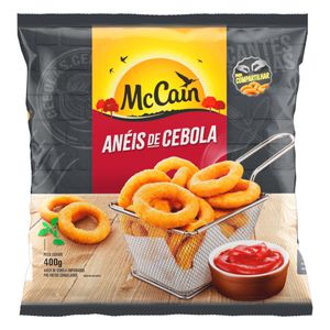 Anéis de Cebola Empanados Pré-Fritos Congelados McCain 400g