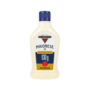 Maionese Hemmer Tradicional Zero Lactose Squeeze 930g