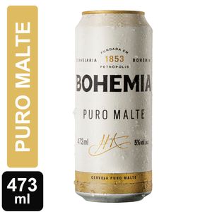 Cerveja Bohemia Puro Malte Latão 473ml