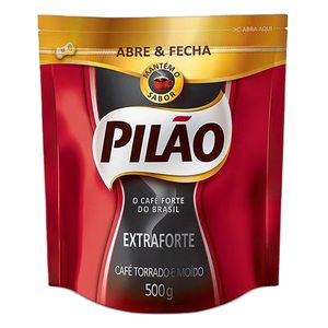 Café em Pó Pilão Extraforte Torrado e Moído Abre & Fecha 500g