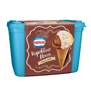 Sorvete Nestlé Napolitano Flocos 1,5l