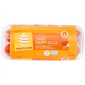 Ovos Mantiqueira Happy Eggs Vermelho c/ 10 Unid