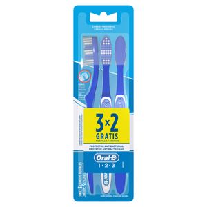 Escova Dental Oral-B 1-2-3 Leve 3 Pague 2Pague -